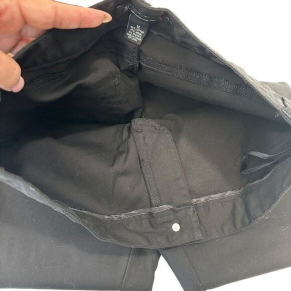 INC International Concepts Women SZ 12 Black Slim Leg Business Casual Dress Pant - Picture 4 of 10